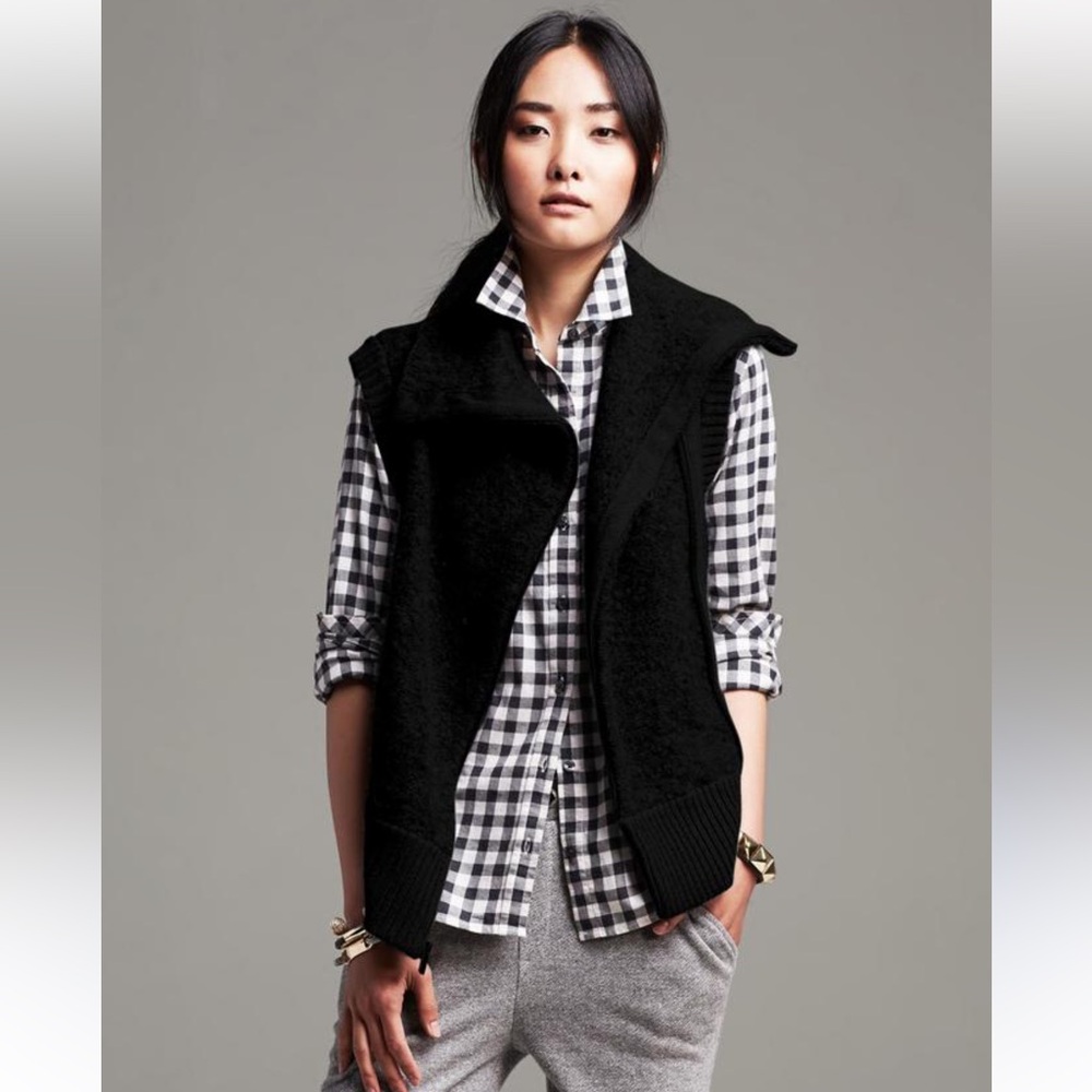 Asymmetric Black Sweater